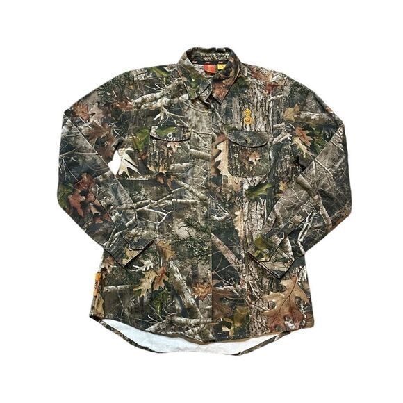 She Outdoor Tops - SHE OUTDOOR Long Sleeve Button Down Camo Shirt Size Medium